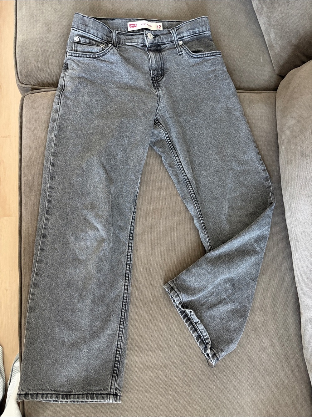Levi's Kids Gray Straight-Leg Jeans